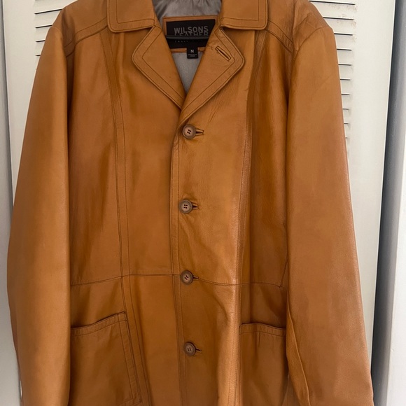 WILSONS LEATHER TAN JACKET MENSWEAR - Picture 3 of 13